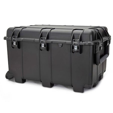 Nanuk 975W Waterproof Hard Case, No Pull Handle with Padded Dividers - Black w/ Wheels 975W-020BK-0A0