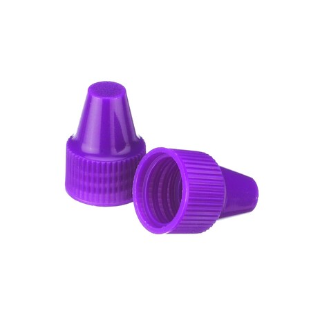 Wheaton Dropper Tip Cap, 13-425, Purple, PK 1000 W242537-A