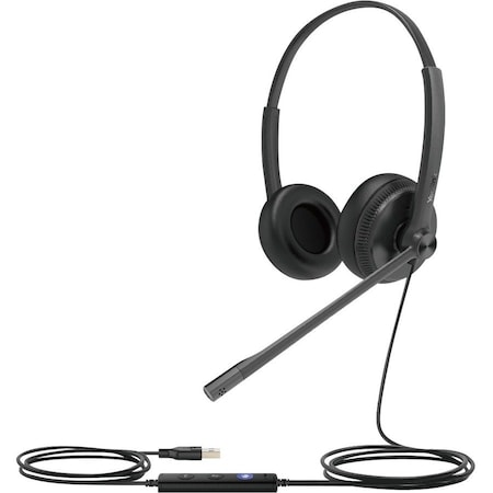 Yealink USB Wired Headset - Binaural Plug and Play connectivity to UH34-DUAL-TEAMS