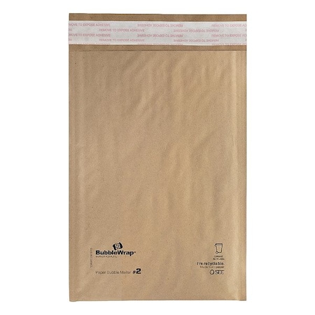 Zoro Select BubbleMailers, MailerEnvelopes, Ylw, PK120 101295069