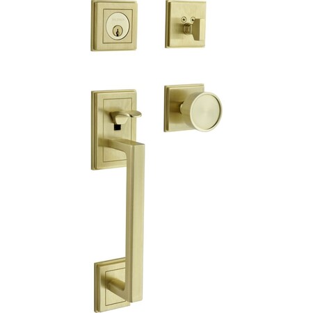 Baldwin Entry Handlesets Lifetime Satin Brass 85310.044.ENTR