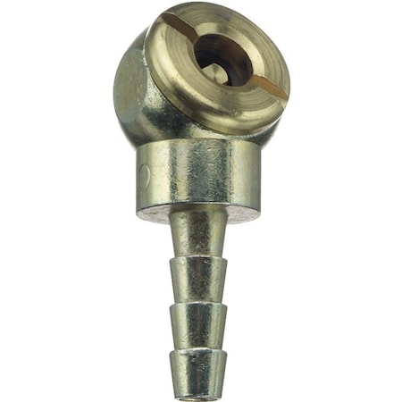 Tru-Flate Air Line Chuck, 1/4 in, Hose Barb 17-361