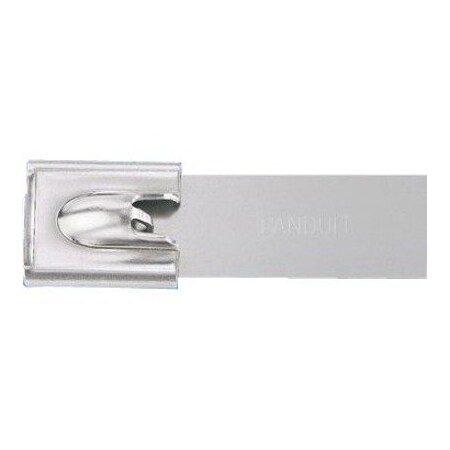 Panduit Cable Tie, 42-1/2 in L, 12 in Max Bundle Dia., Silver, 316 Stainless Steel, 900 lb Strength, 25 PK MLT12SH-Q316