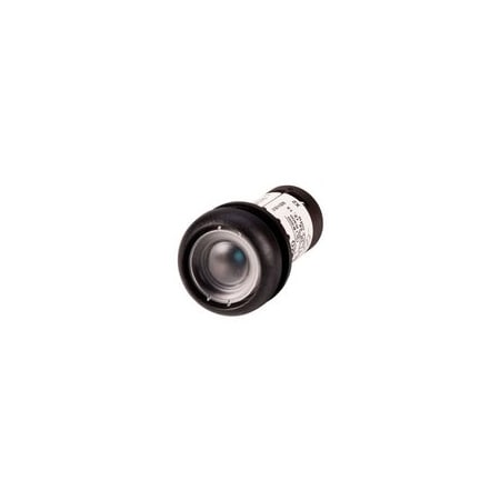 Eaton 22.5 MM, 24 VAC/VDC, 1NO, NEMA 4X/13, IP67/69K, Blue LED, Buttonless, Black Bezel,  C22S-DRL-XB-K10-24