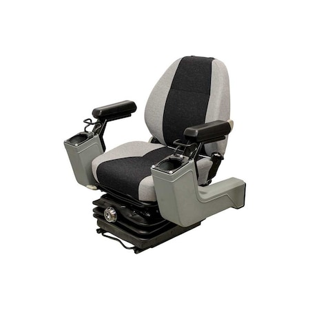 Uni Pro 525P Mechanical Suspension Seat With Pods Multi-Gray Fabric 8413