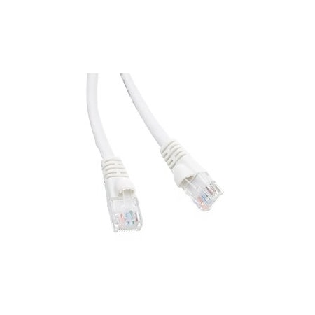 Cable Wholesale Cat5e White Copper Ethernet Patch Cable, Snagless/Molded Boot, POE Compliant, 4 foot 10X6-09104