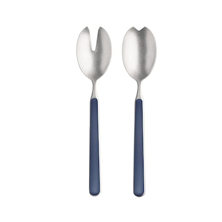 Mepra Fantasia Pewter Salad Serving Set - 2 Pieces - Cobalt 10C622122P