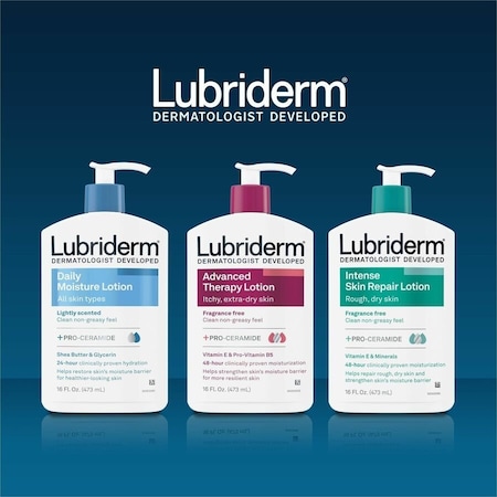 Lubriderm Daily Moisture Skin Lotion, White JOJ48826