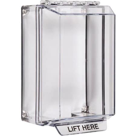 Safety Technology International Universal Stopper Cover, Polycarbonate, Surface Mount, 5 1/2 in W x 8 1/8 in H x 3 3/8 in D, Clear STI-14200NC