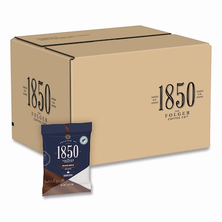 1850 Coffee, 100% Arabica, Fraction Pack, Caffeinated, Ground, 60 oz, 24 PK 21512