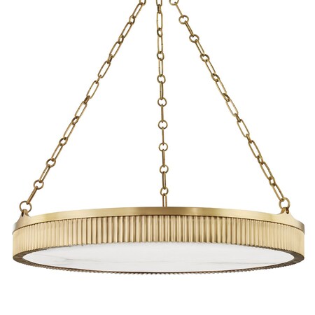 Hudson Valley Lighting Lynden 8 Light Chandelier 30 In. Aged Brass 532-AGB