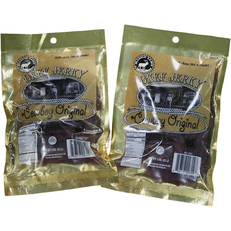 Pearson Ranch Jerky 3 Oz. Cowboy Original Premium Whole Muscle Jerky BFJ-OR3