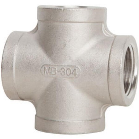 Gizmo 0.375 in. Stainless Steel Pipe Fitting Cross GI3969811