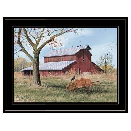 Homeroots Summers End 2 Black Framed Print Wall Art 404485