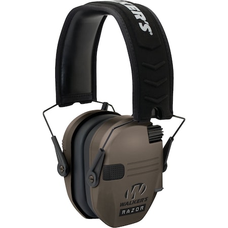 Walkers Razor Series Dark Earth Electronic Earmuffs GWP-RSEM-FDE