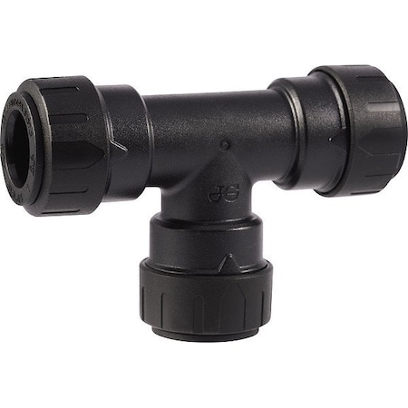 Sharkbite Tee, Polymer, Push-Fit 5/8", 1/2", 1/2" PL0816A