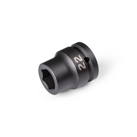 Tekton 3/4 Inch Drive x 22 mm 6-Point Impact Socket SID32122