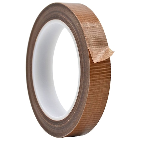 Wod Tape TFE28SW PTFE Fiberglass Cloth Teflon Tape Self Wound: 1 in. x 36 yds, 36PK WOD TFE28SW-01000-36-36-BRO