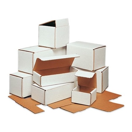 Bubblefast 1-4 x 3 x 2'' 25 Pack White Corrugated Mailers, 25PK BFM432RP25