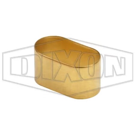 Dixon Oxy-Acetylene Ferrule, 0.7 x 1.325 in Nominal, 0.719 in L, Brass, Domestic BFO700