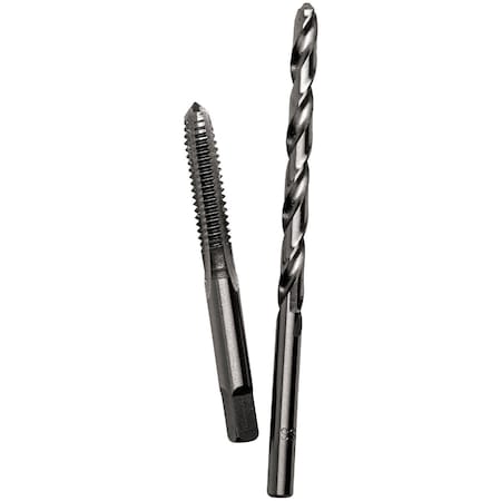 Century Drill & Tool 1/4-28 National Fine Carbon Steel Tap-Plug and No, 3 Wire Gauge Drill Bit 95404