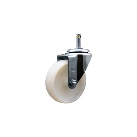 Service Caster 4'' Nylon Wheel Swivel 7/16'' Grip Ring Stem Caster SCC-GR20S414-NYS-716138