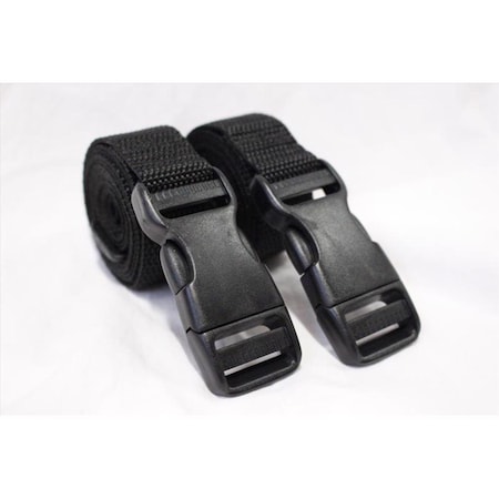 Bulk-Strap 1 in. W X 4 ft. L Black Utility Strap 175 lb 2 pk KIT-4BK
