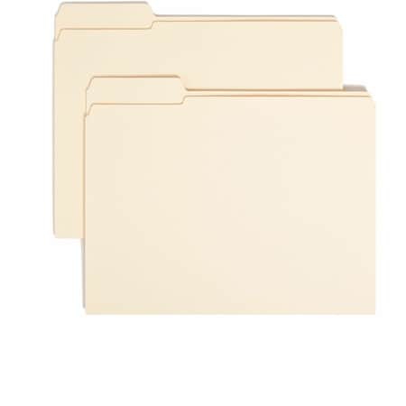 Smead File Folders, 1/3 Left Tab Cut, 2 Ply, Letter, Manila 0 10335