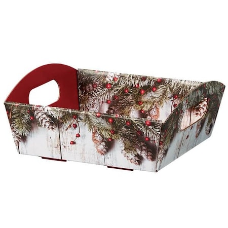 Nashville Wraps Rustic Berries Shallow Folding Market Tray, Small, 6PK SFMTRB