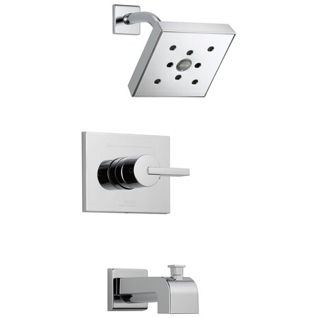 Delta Vero Monitor 14 Series H2Okinetic Tub & Shower Trim In Chrome T14453-H2O