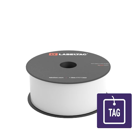 Labeltac Tear-Resistant Tag Stock 2in x 100ft LT4/LTPX, White LT202TAG