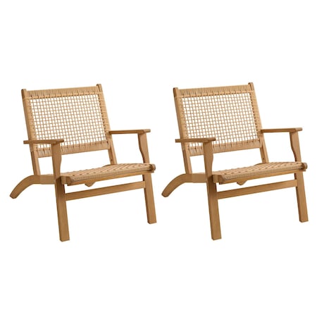 Alaterre Furniture Alaterre Weyra Set of 2 Outdoor Wicker Patio Chairs Natural Furniture Design 80-OUTD-WEYRA-CH2