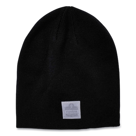 Ergodyne N-Ferno 6812 Rib Knit Beanie, Acrylic, One Size Fits Most, Black 16812