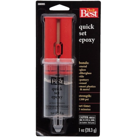 Do It Best 1 Oz. Quick Set Epoxy Syringe 386995