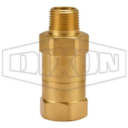 Dixon Safety Check Valve, 3/8 in, MNPT, Brass Body SCVS3