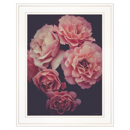 Homeroots Dreamy Rose 1 White Framed Print Wall Art 408154