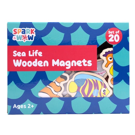 Spark & Wow Wooden Magnets, Sea Life, 20-Piece Set SW400020