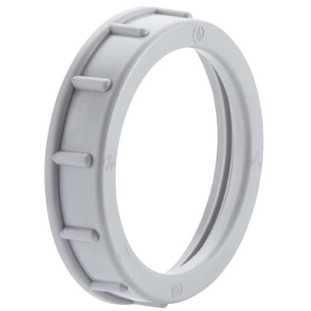Halex Rigid Conduit Bushing, 1-1/4 in, 1.91 in Dia, 0.56 in L, PVC, 2/BAG, 2PK 27529