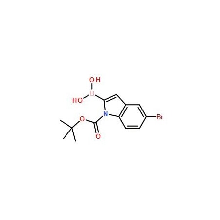 Ak Scientific 5-Bromo-N-(butoxycarbonyl)indole-2-boronic acid (5g), CAS 475102-13-7 Y9183-5g