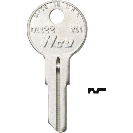 Kaba Ilco Yale Lockset H7W Key Blank, 1122, 10PK AL2830220B