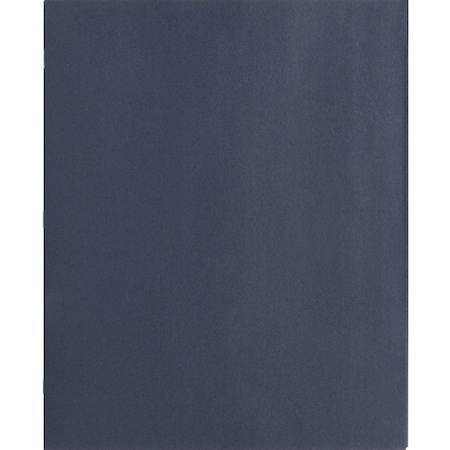 Business Source 2-Pocket Folder with Prong Fasteners, Dark Blue, PK25 BSN78508