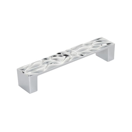 Amerock Calathea 5-1/16 in 128 mm Center-to-Center Polished Chrome Cabinet Pull BP100312826