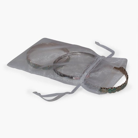 Nashville Wraps Charcoal Gray Organza Favor Bags, 4x6, 10PK B00195