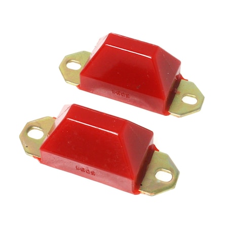 Energy Suspension Bump Stop, 5 Inch x 1.75 Inch Outside Diameter; 1.875 Inches Long; Red; Polyurethane; Set Of 2 9.9137R