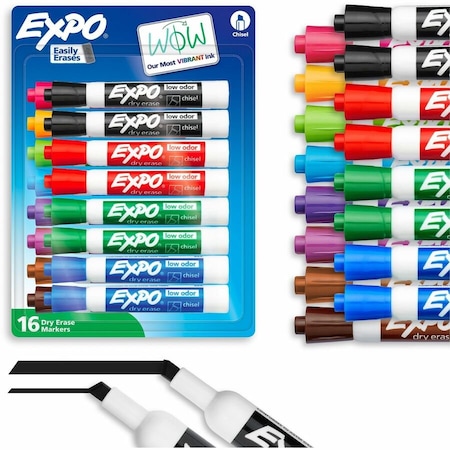 Expo Dry Erase Marker, Assorted, Capped, PK16 81045A