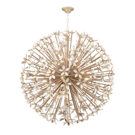 Corbett Lighting Corfu 16 Light Chandelier in Ivory Coco 511-40-IYC