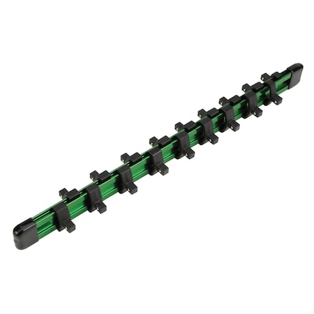Performance Tool 1/4 in. Dr. Aluminum Socket Rail, 18 Socket Capacity, Double Sided W36001
