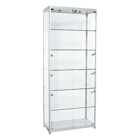 Specialty Store Services Display Case, 78 in H, 31 1/2 in W 3351GR