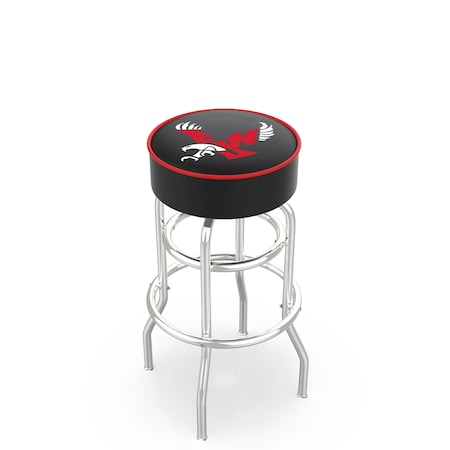 Holland Bar Stool Co 25" Eastern Washington Cushion Seat, 2-Ring Chrome Swivel Bar Stool L7C125EastWA