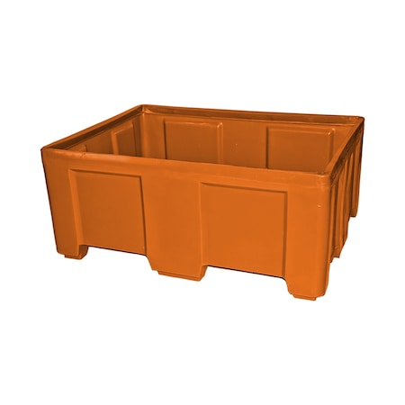 Myton Industries Stack Only Bulk Ship Container, 800lb. capacity, ORG SO-5038-2 ORANGE